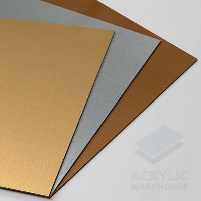 3mm Metallic Bronze Acrylic 2440x1220mm (Dual Tone) AA