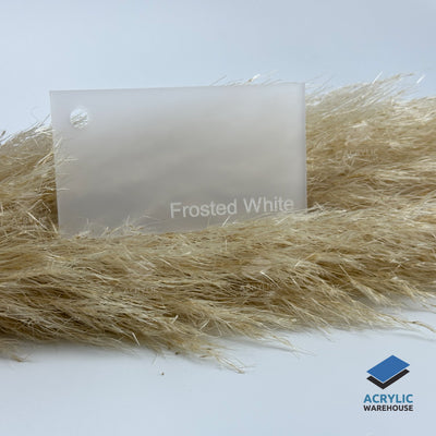 3mm Frosted White Acrylic 2420x1220mm (Matte/Matte) AA
