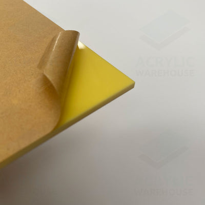 3mm Pastel Yellow Acrylic 2400x1220mm (Matte/Gloss) AB