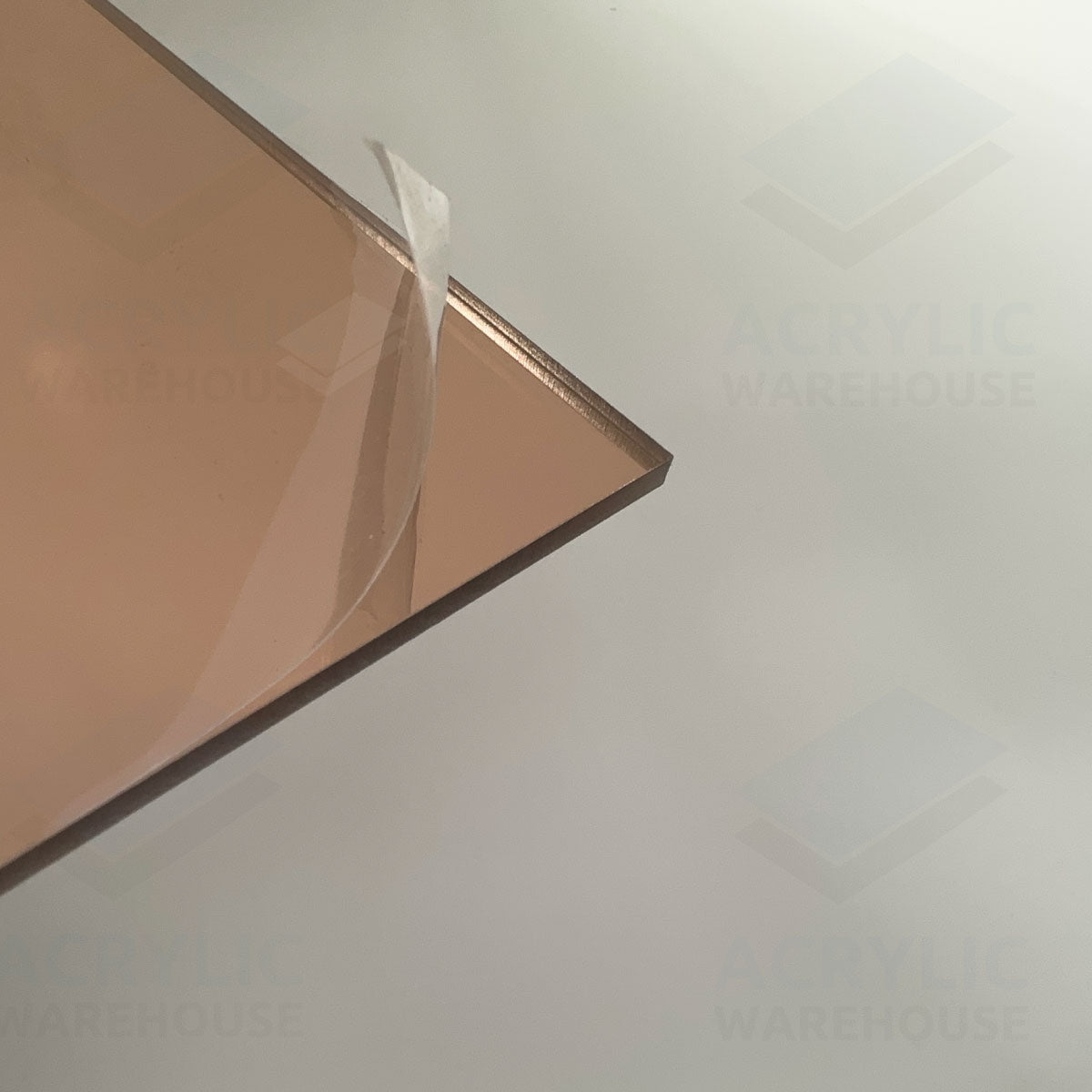 3mm Rose Gold Mirror Acrylic 2440x1220mm (White Backing) AA – Acrylic ...